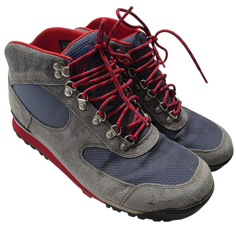 Danner Jag Steel Gray Blue Wing Teal Hiking Boots Men 10 Grey Leather Waterproof